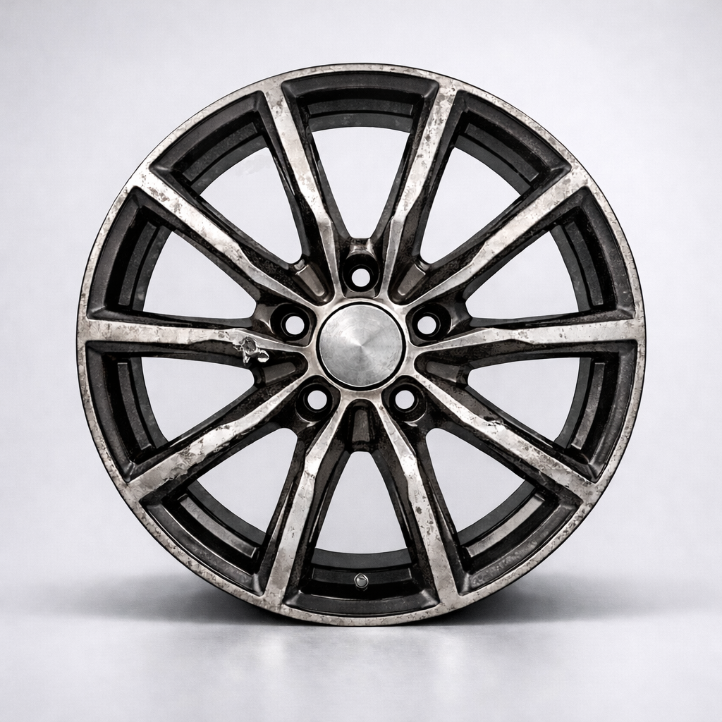 Покраска автомобильных дисков до и после